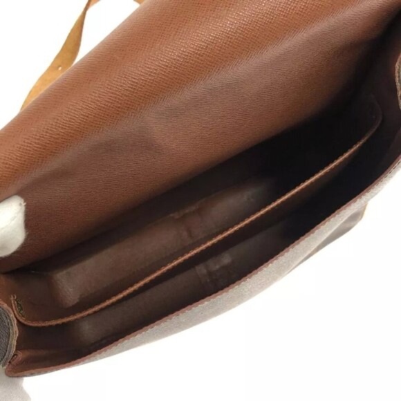 100% Authentic LOUIS VUITTON Cartouchiere GM Brown Monogram Shoulder Bag - Picture 9 of 12